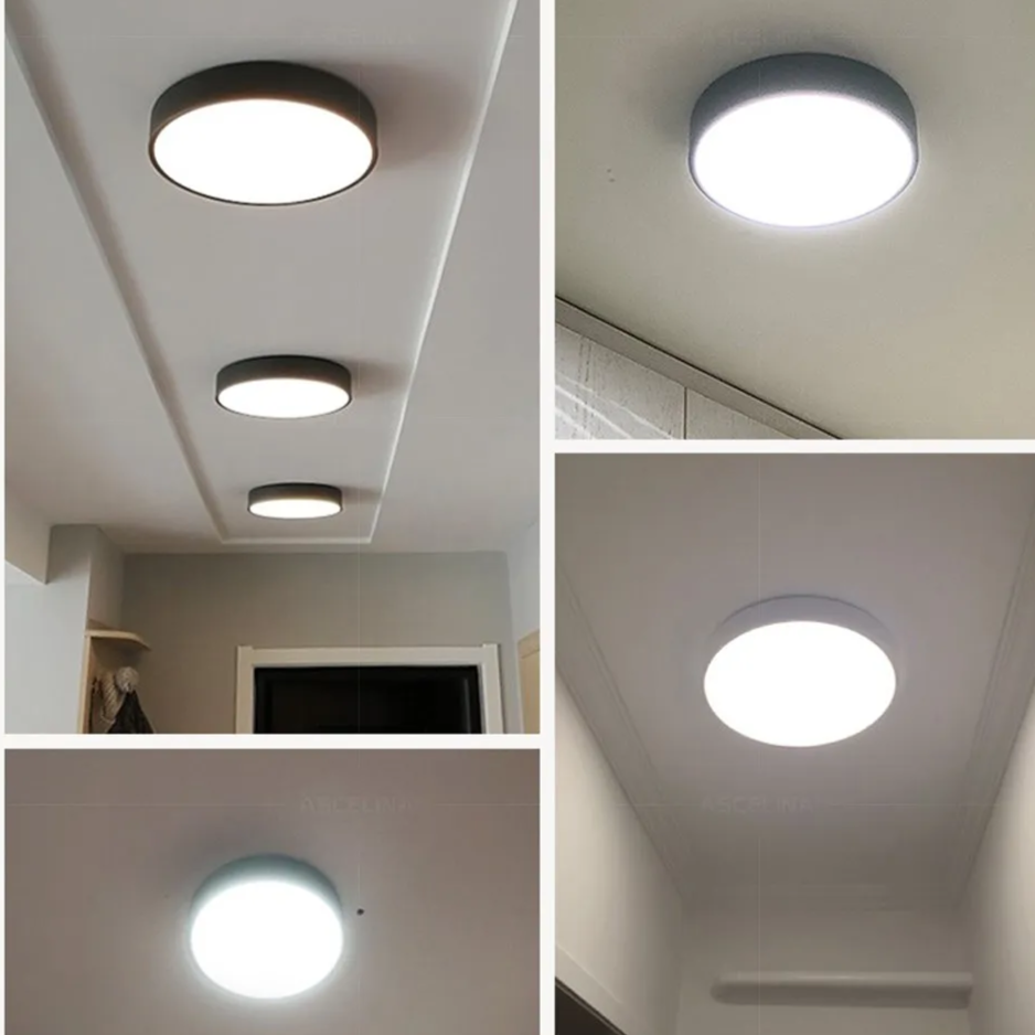 Contemporary Minimalist Round LED Ceiling Light 1-Light