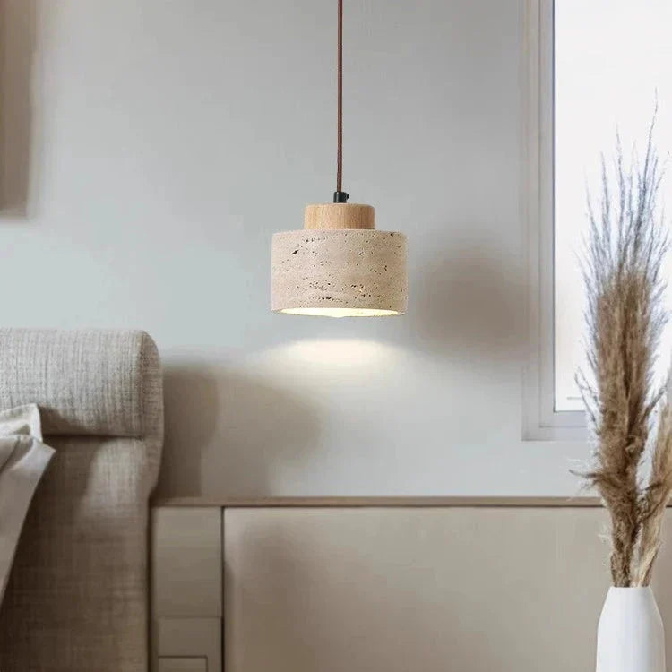 Nordic Stone Natural Shade Pendant Light 1-Light