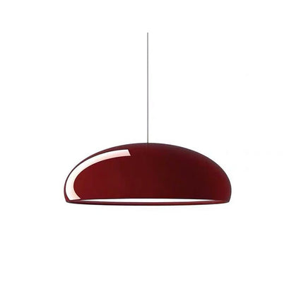Italian Design Metal Wide Curved Pendant Light 1-Light
