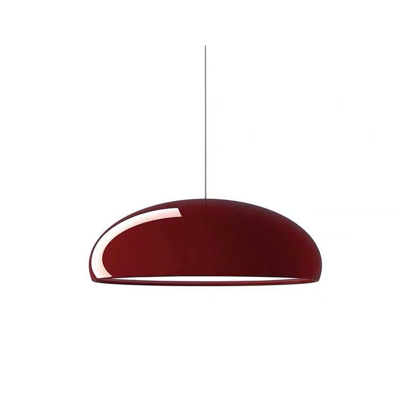 Italian Design Metal Wide Curved Pendant Light 1-Light