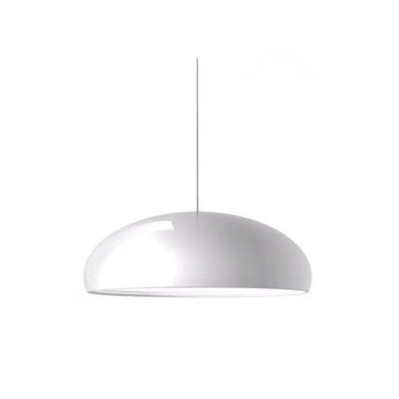 Italian Design Metal Wide Curved Pendant Light 1-Light