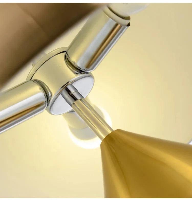 Scandinavian Brass Dome LED Table Lamp 3-Light
