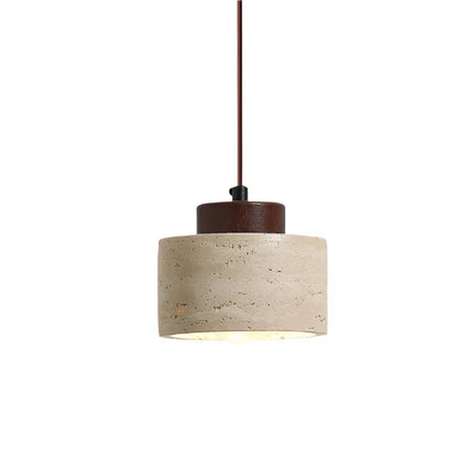 Nordic Stone Natural Shade Pendant Light 1-Light