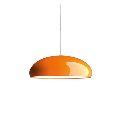 Italian Design Metal Wide Curved Pendant Light 1-Light