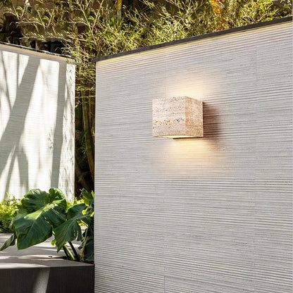 Minimalist Stone Natural Cave Wall Light 1-Light
