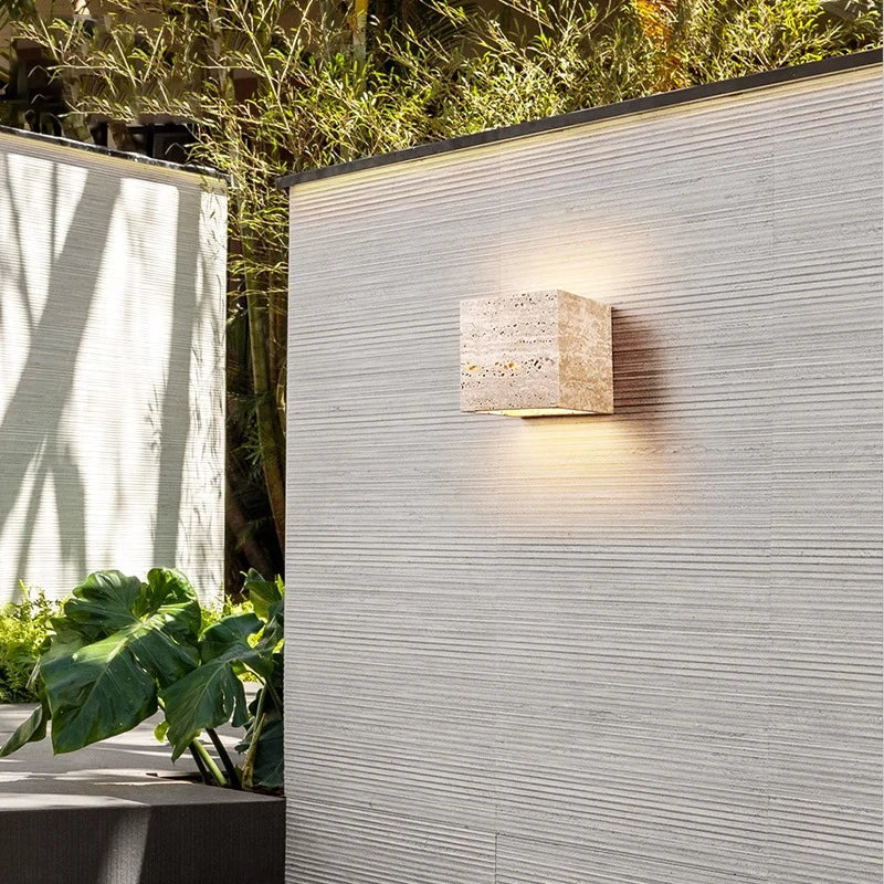Minimalist Stone Natural Cave Wall Light 1-Light