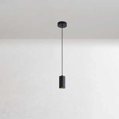 Nordic Minimalist Column Iron Pendant Light 1-Light