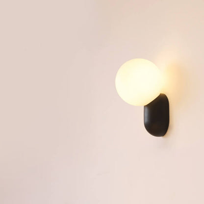 Contemporary Glass Globe Wall Light | 1-Light