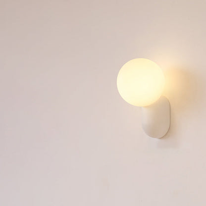 Contemporary Glass Globe Wall Light | 1-Light