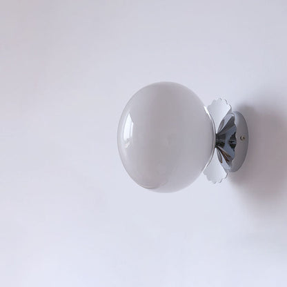 Modern Minimal Glass Globe Wall Light | 1-Light