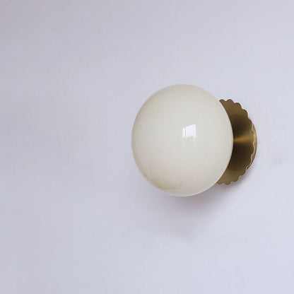 Modern Minimal Glass Globe Wall Light | 1-Light