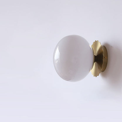 Modern Minimal Glass Globe Wall Light | 1-Light