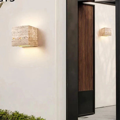 Minimalist Stone Natural Cave Wall Light 1-Light