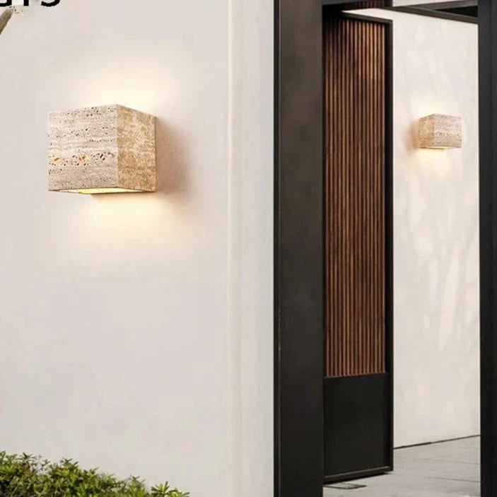 Minimalist Stone Natural Cave Wall Light 1-Light