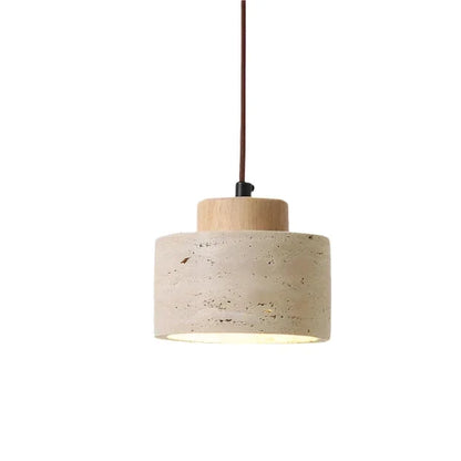 Nordic Stone Natural Shade Pendant Light 1-Light
