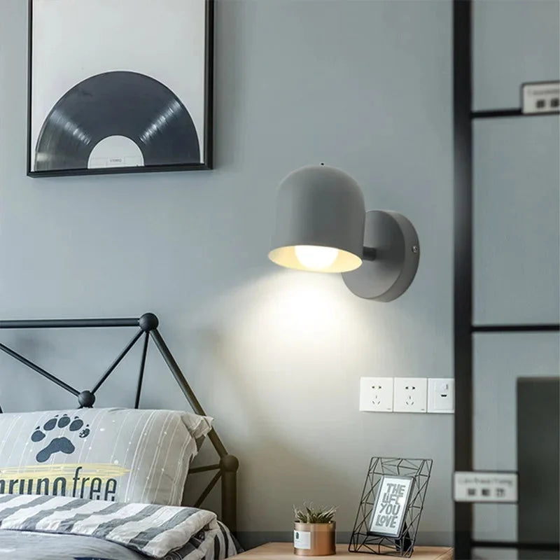 Contemporary Macaron Dome Wall Sconce LED 1-Light
