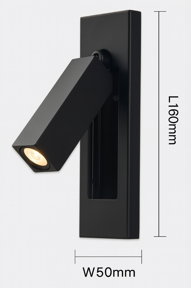 Modern Minimal Embedded Aluminum LED Wall Sconce 1-Light