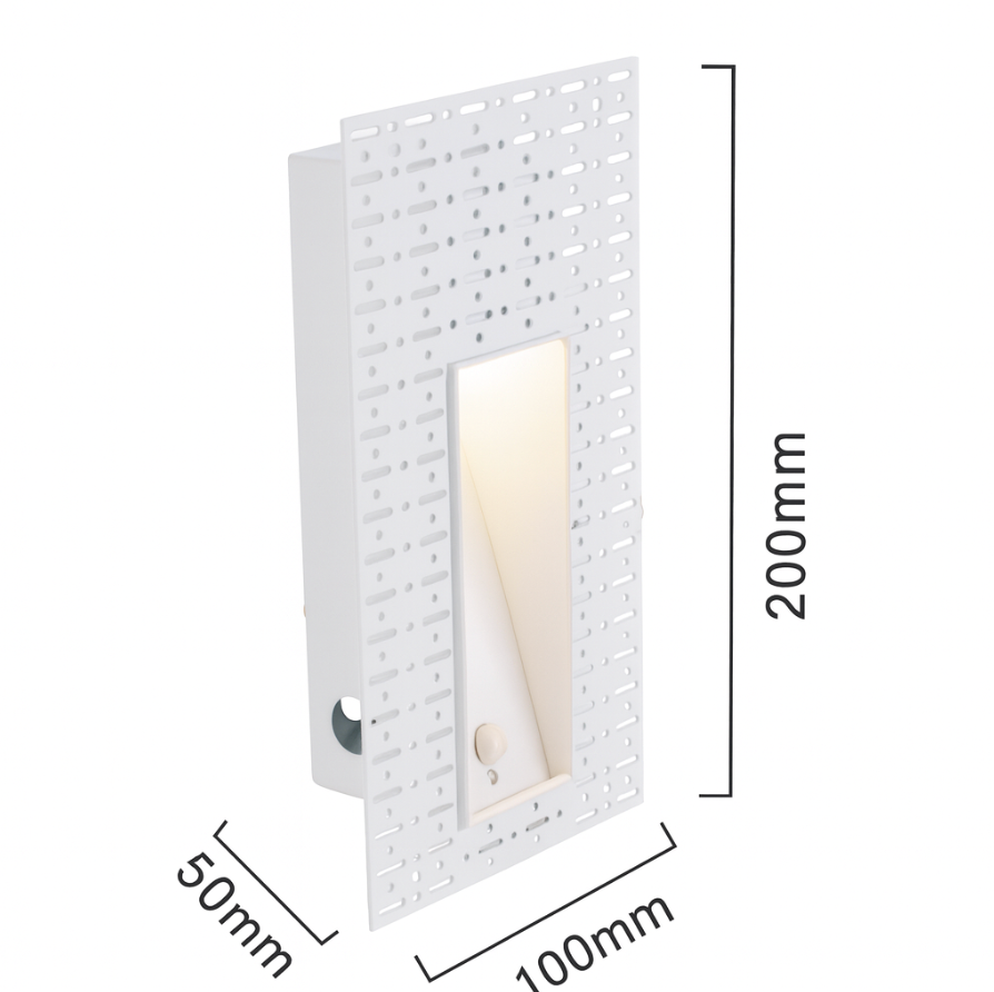Scandinavian Frameless Stainless-Steel Stair LED Wall 1-Light