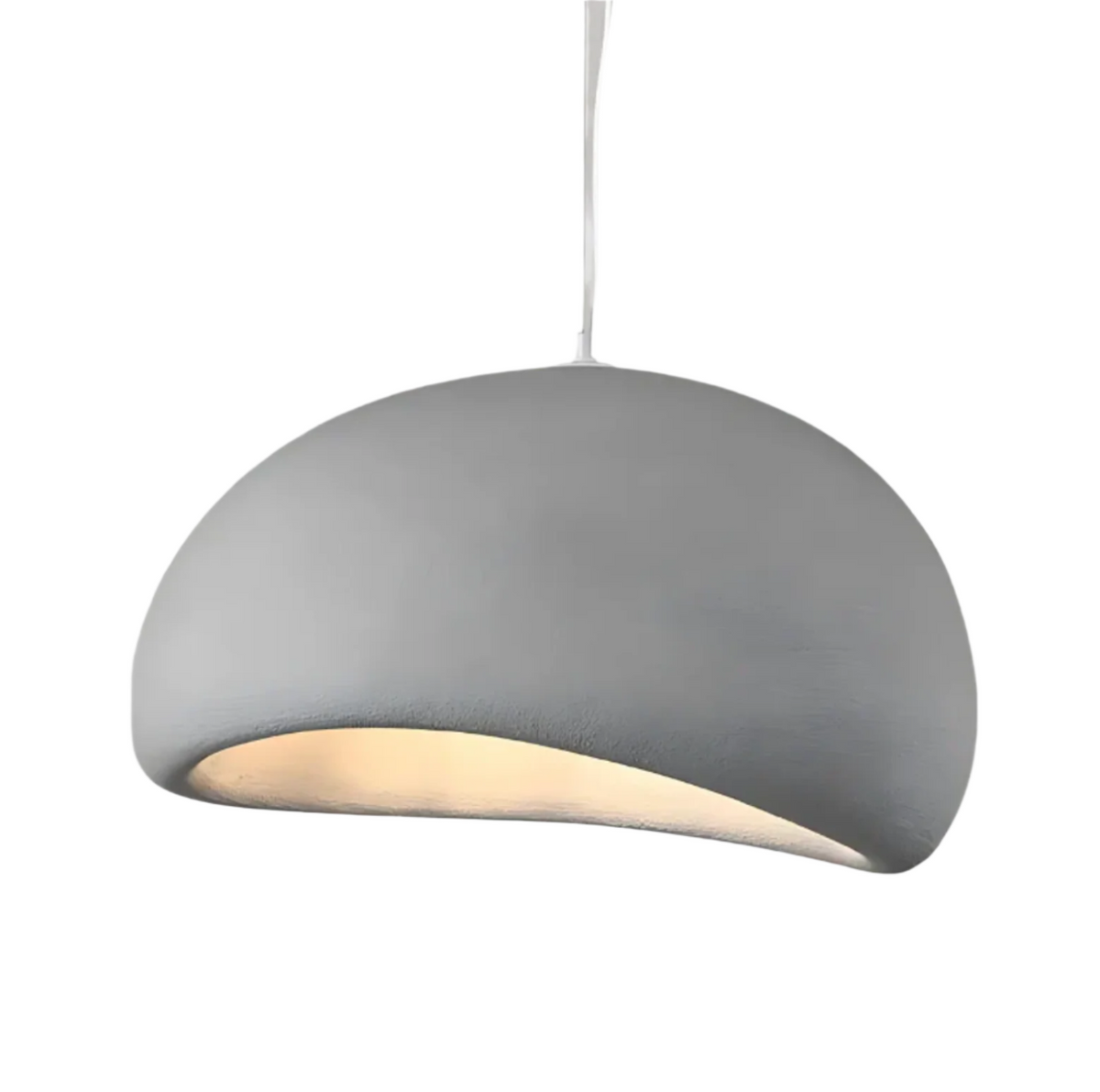 Wabi-Sabi Polystyrene Spherical Dome Pendant Light 1-Light