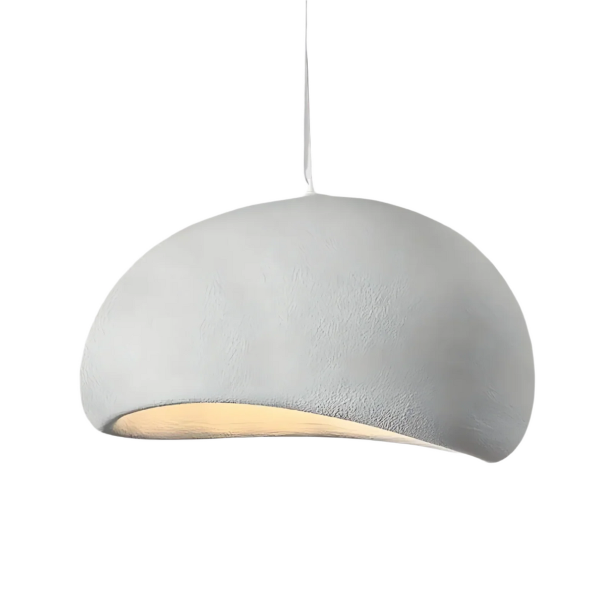 Wabi-Sabi Polystyrene Spherical Dome Pendant Light 1-Light