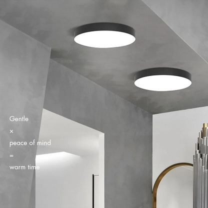 Contemporary Minimalist Round LED Ceiling Light 1-Light