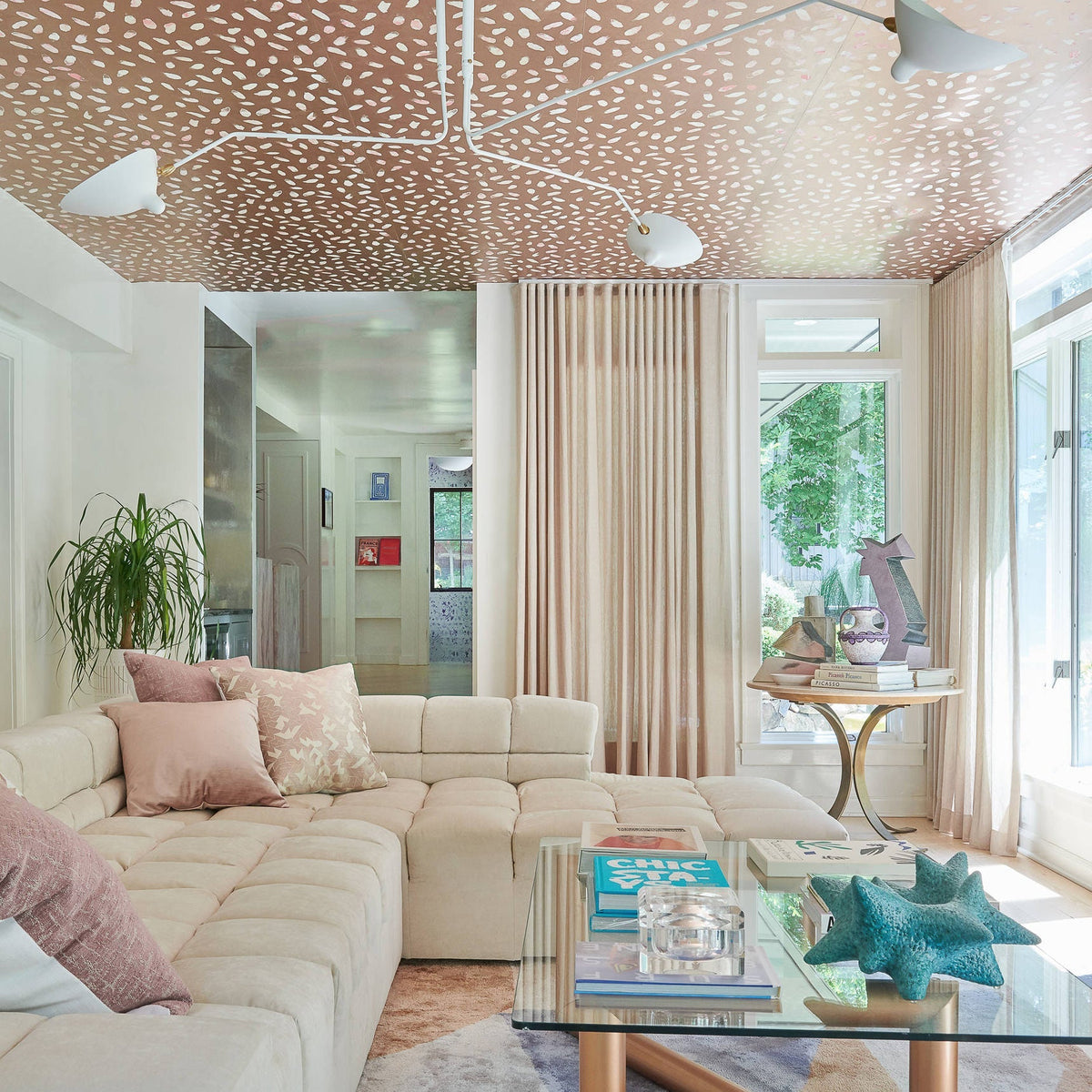 Contemporary Metal Pivot Shades Ceiling Light 3-Light