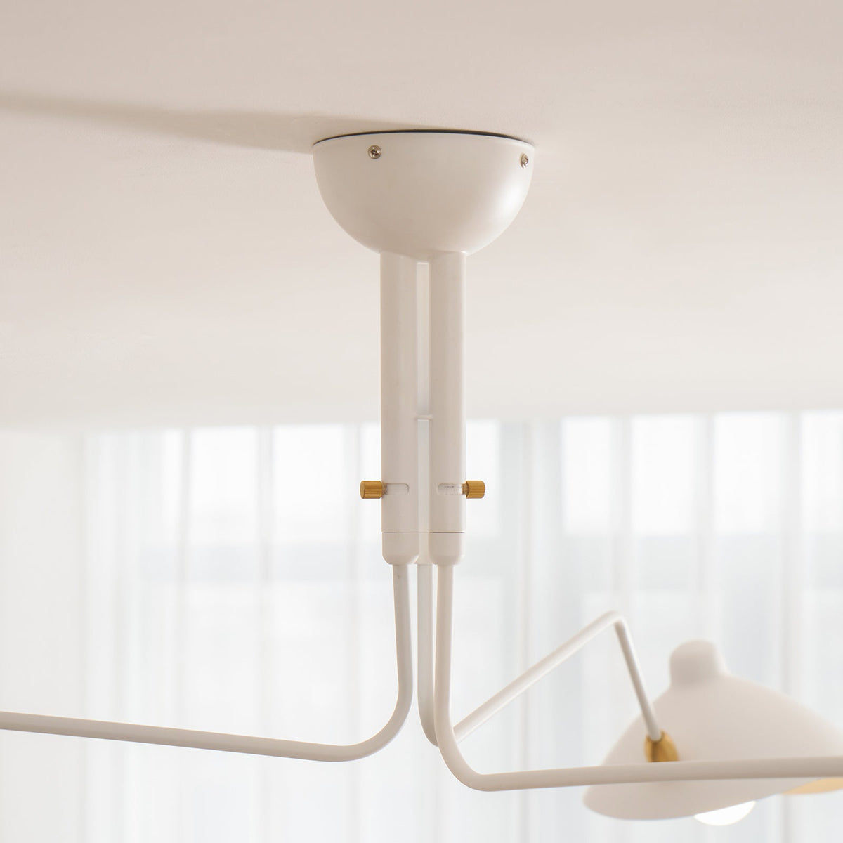Contemporary Metal Pivot Shades Ceiling Light 3-Light