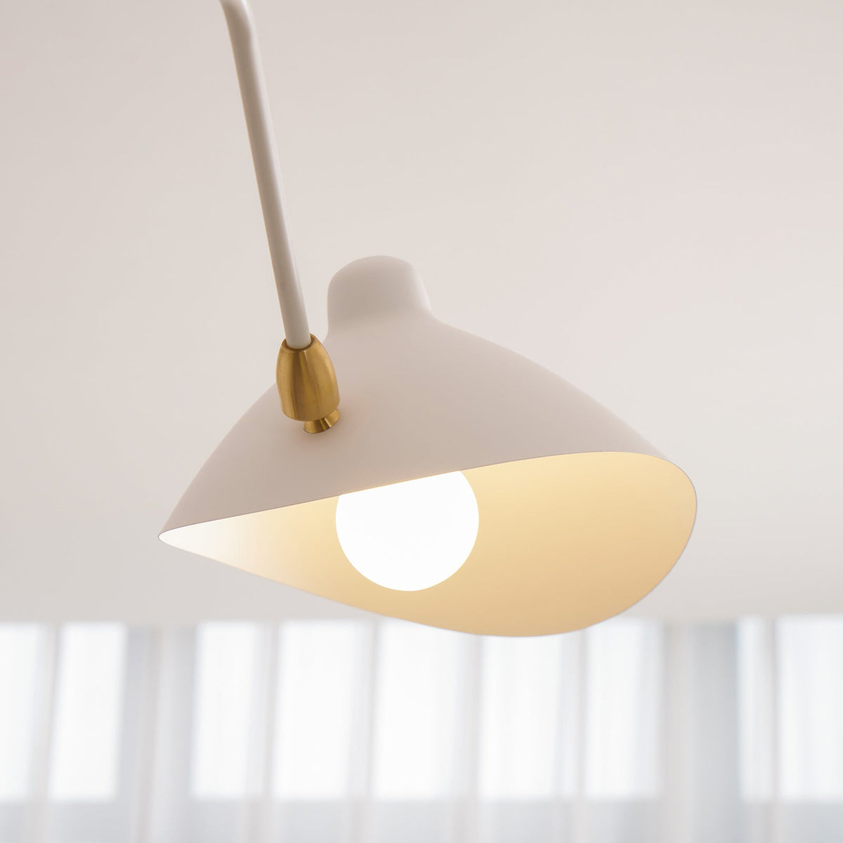 Contemporary Metal Pivot Shades Ceiling Light 3-Light