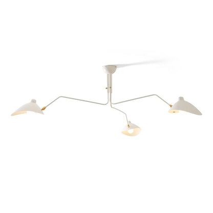Contemporary Metal Pivot Shades Ceiling Light 3-Light