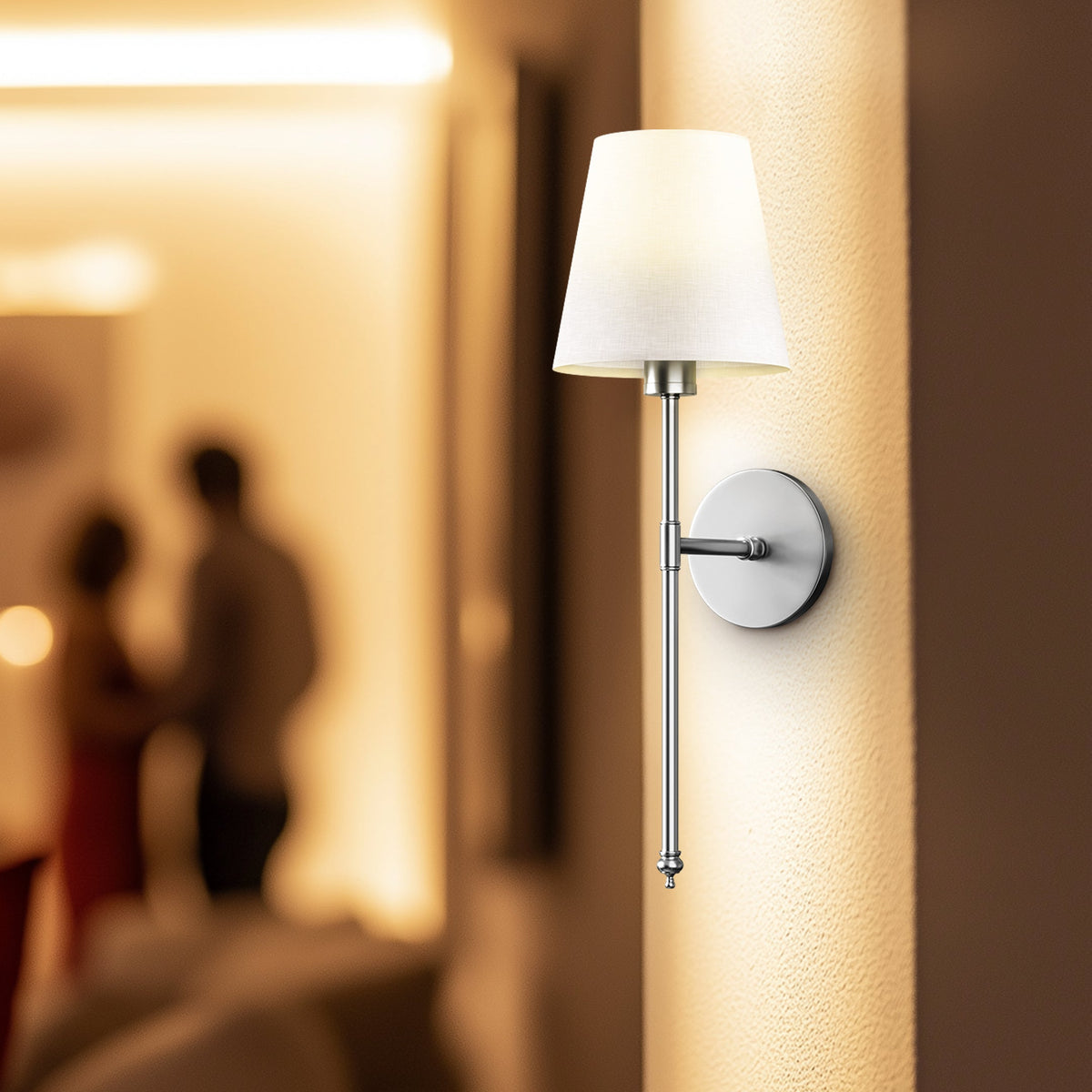 Contemporary Aluminium Shade Wall Light 1-Light