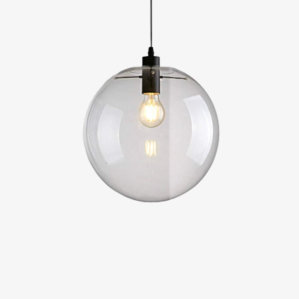 Contemporary Glass Pendant Light 1-Light