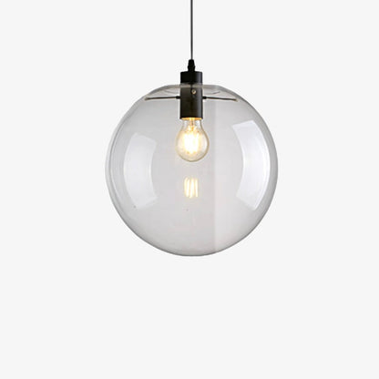 Contemporary Glass Pendant Light 1-Light