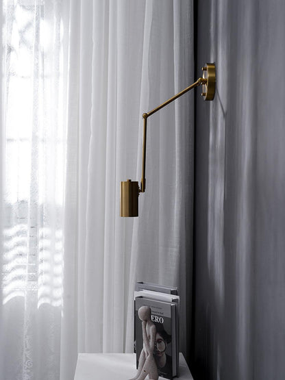 Modern Adjustable Swing Arm LED Wall Sconce 1-Light