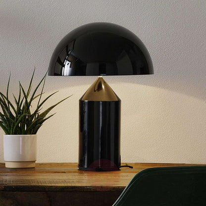 Scandinavian Brass Dome LED Table Lamp 3-Light