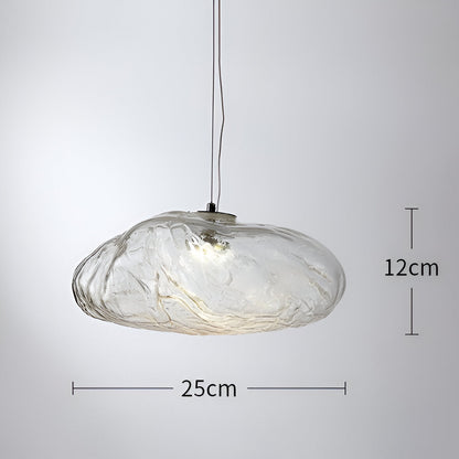 Minimalist Glass Adjustable Cable Pendant Light 1-Light
