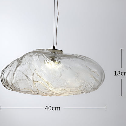 Minimalist Glass Adjustable Cable Pendant Light 1-Light