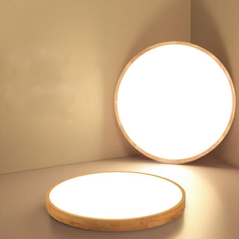 Contemporary Wood Ceiling Light 1-Light