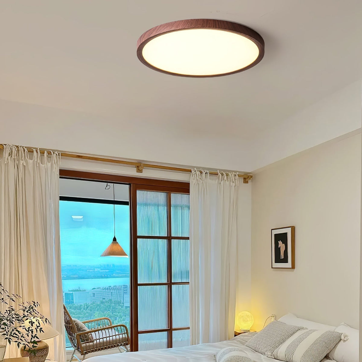 Modern Acrylic Dimmable Ceiling Light 1-Light