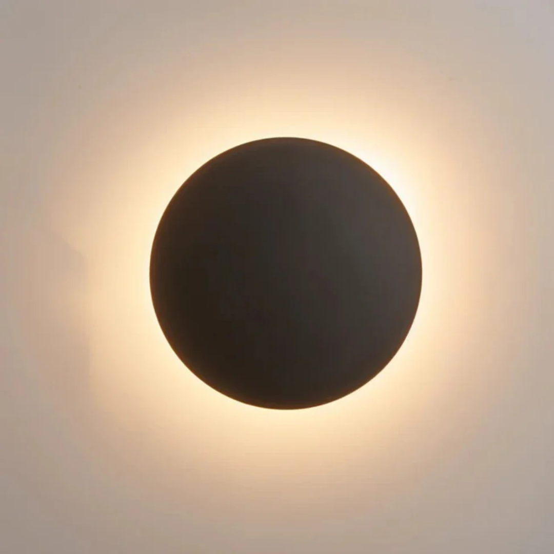 Modern Metal Backlit Wall Light 1-Light