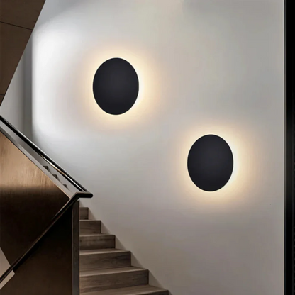 Modern Metal Backlit Wall Light 1-Light