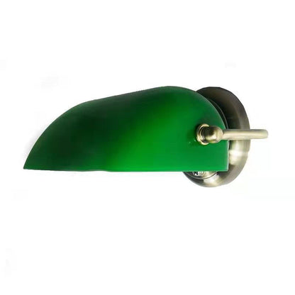 Retro Glass Half Moon Wall Sconce Lamp 1-Light