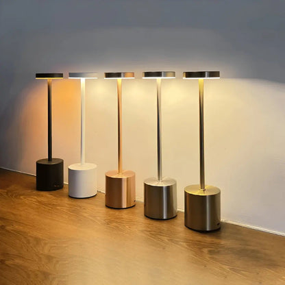 Wireless Vintage Table Lamp – Rechargeable Cordless Design with Dimmable...