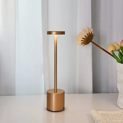 Wireless Vintage Table Lamp – Rechargeable Cordless Design with Dimmable...
