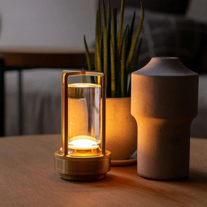 Contemporary Cylinder LED Wireless Table Lamp 1-Light