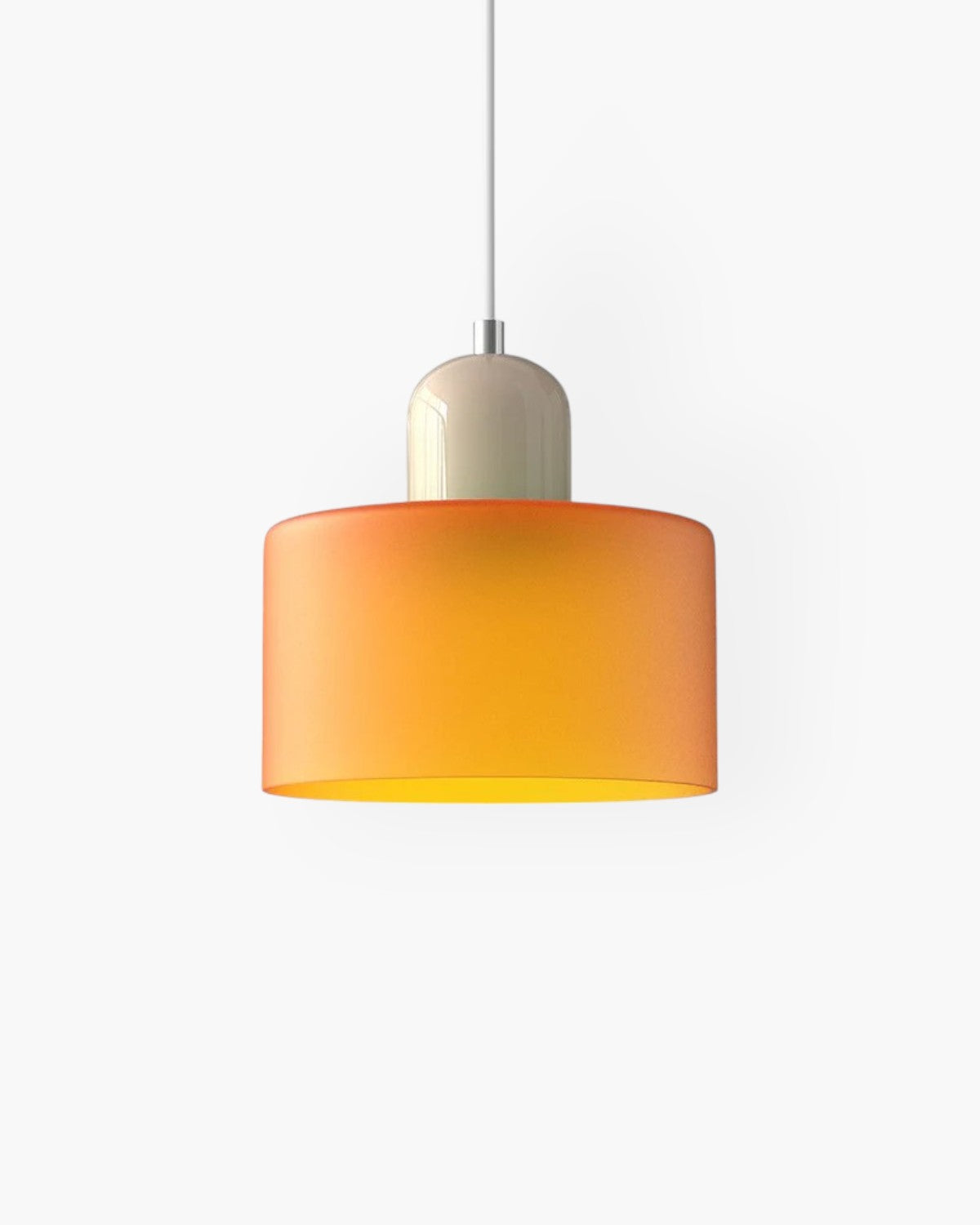 Contemporary Glass Cylinder Pendant 1-Light