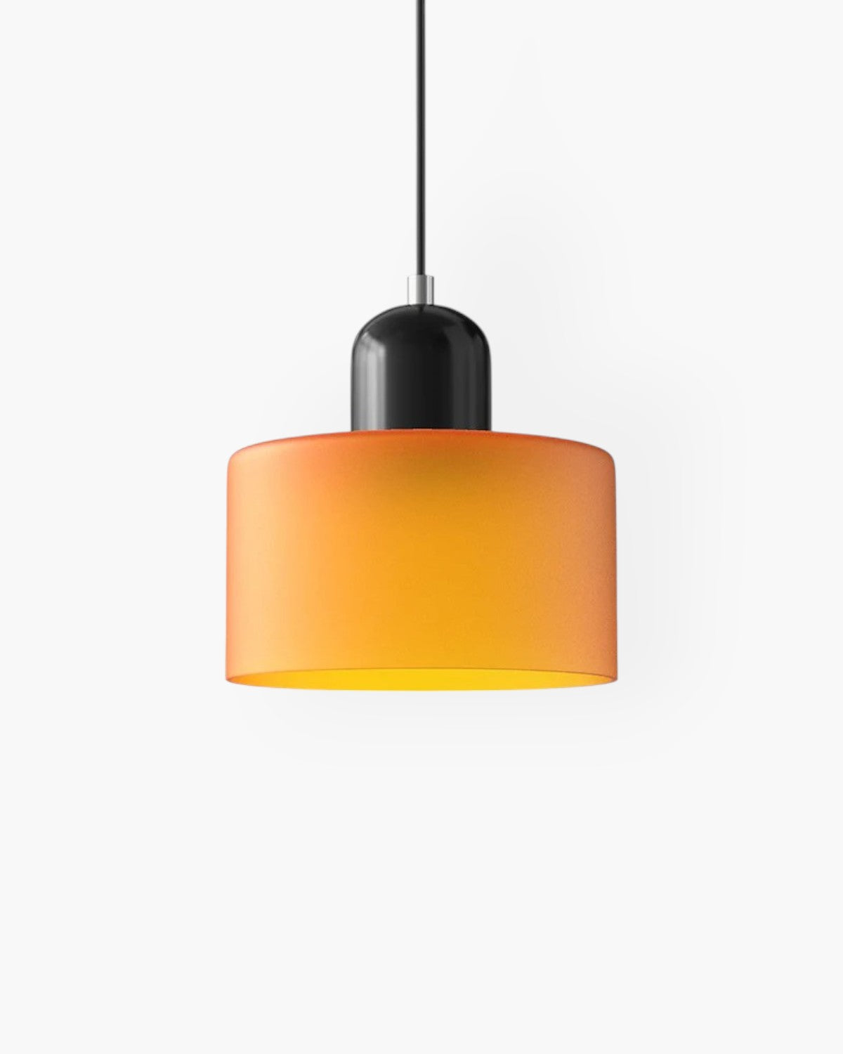 Contemporary Glass Cylinder Pendant 1-Light