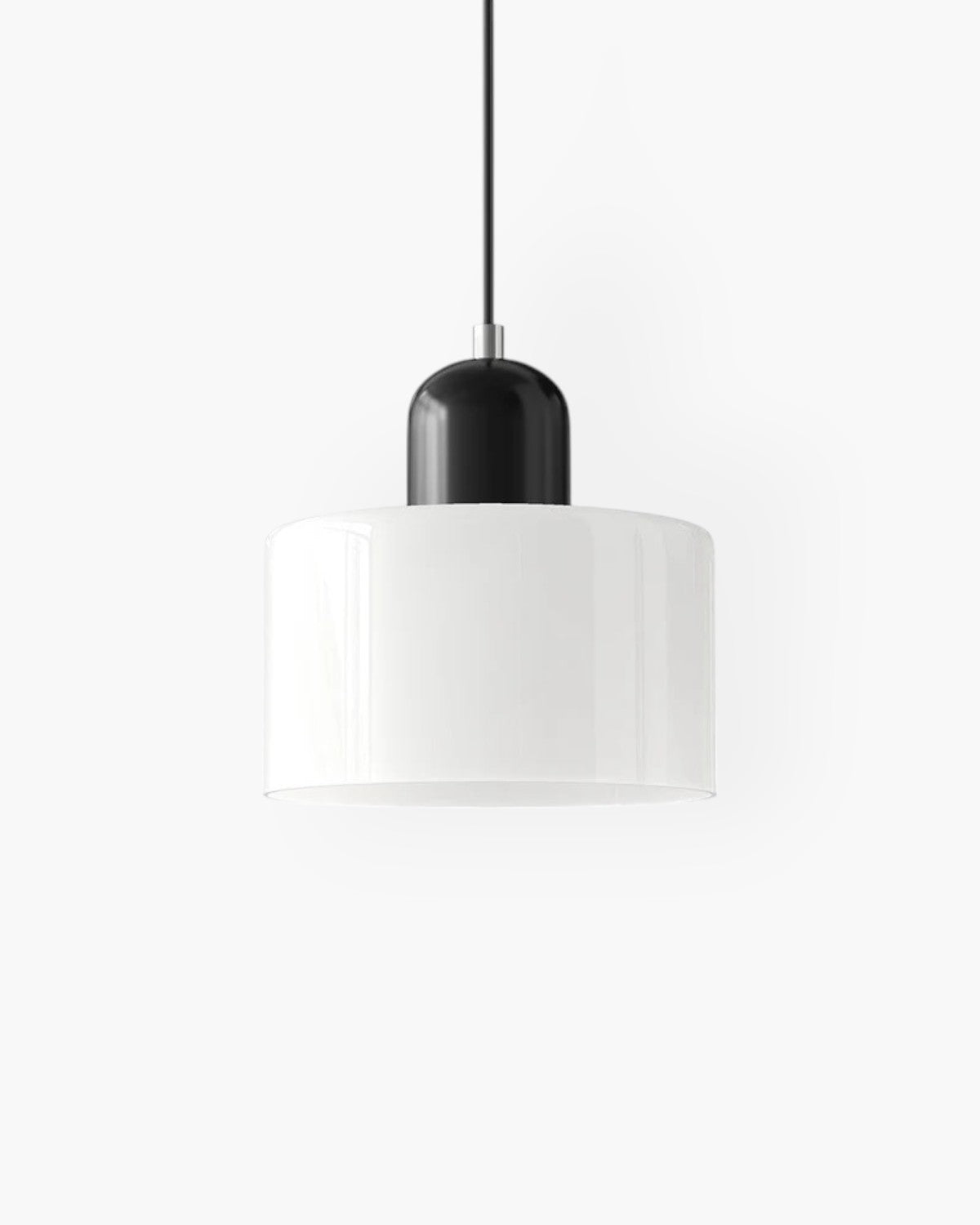 Contemporary Glass Cylinder Pendant 1-Light