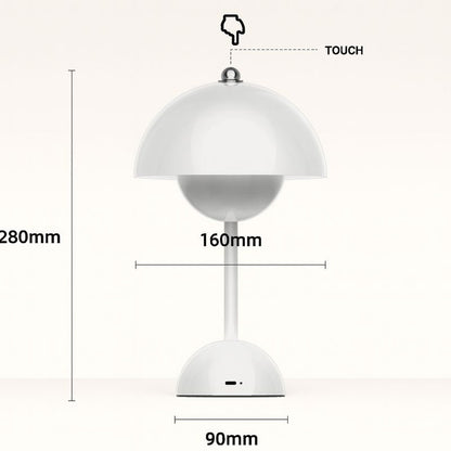 Contemporary Dome Wireless LED Table Lamp 1-Light