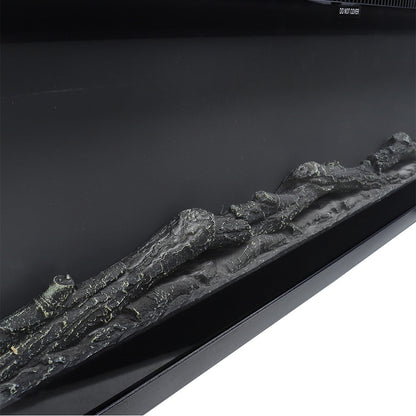 Slim Wall Mounted Electric Fireplace 40/50/60 Inch – 12 Flame Colours, Thermostat & Remote Control