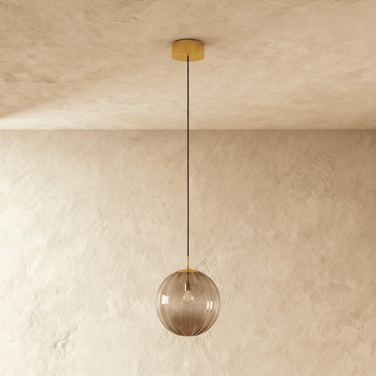 Modern Iron Dome Shade Pendant Light 1-Light